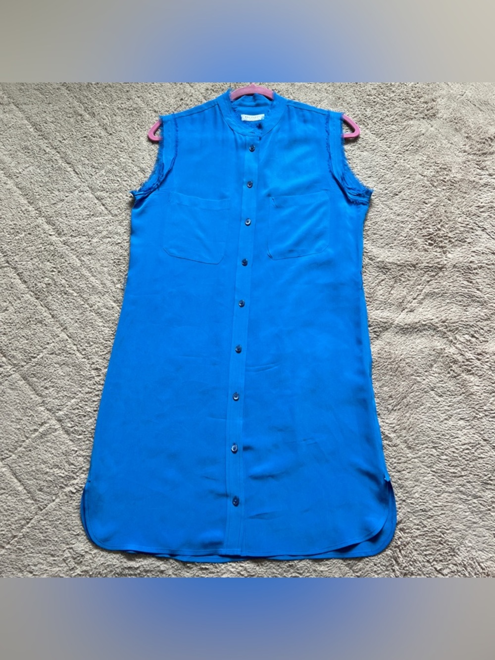 Equipment Silk Button Front Shirt Dress Preppy Minimalist Old Money Sz XS